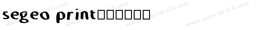segeo print字体转换